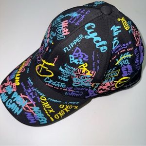 Fashion Men Women Letter Graffiti Baseball Cap Cotton Adjustable Hip Hop Hat
